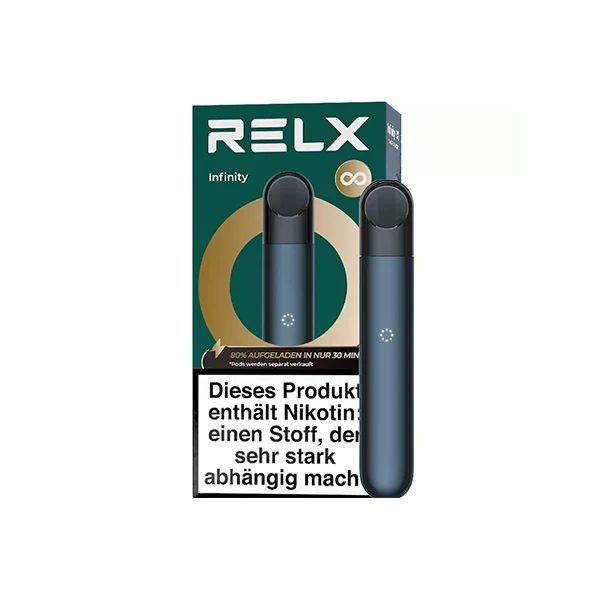 Relx E-Zigarette Infinity Schwarz 380 mAh Mehrweg