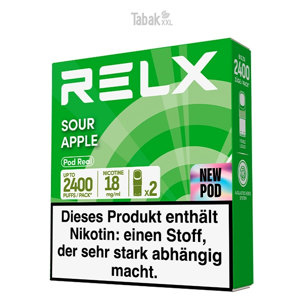 RELX Pod Real Sour Apple 18 mg/ml RELX Pod Real Sour Apple 18 mg/ml