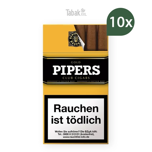 pipers zigarillos gold club cigars gelb s vanille stange pipers zigarillos gold club cigars gelb s vanille stange