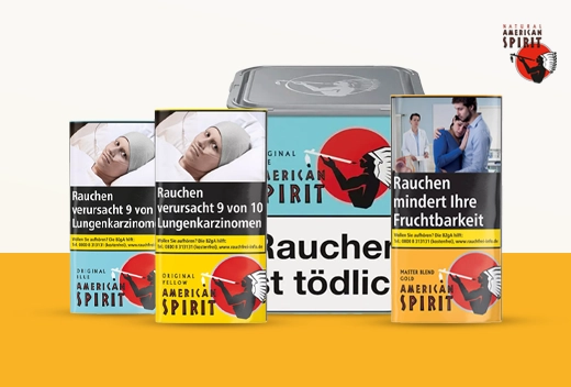 American Spirit Tabak Sorten American Spirit Tabak Sorten Gelb Gold Blau im Ueberblick