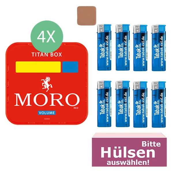 4 x moro titan box mit feuerzeugen