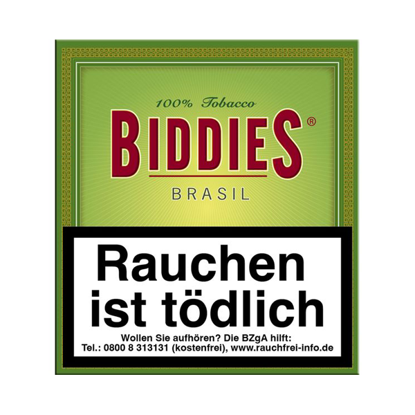 Biddies Zigarillos Brasil Grün M mit Naturdeckblatt