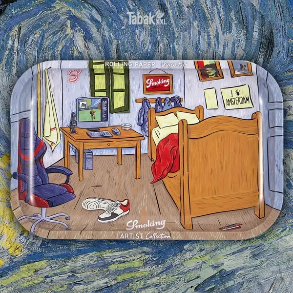 Smoking Tray Artist Collection Metall 28,5 x 18,5 cm Van Gogh Smoking Tray Artist Collection Metall 28,5 x 18,5 cm Van Gogh
