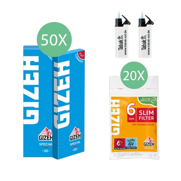 50x-gizeh-blaettchen-special-50-blatt-+-20x-gizeh-slim-filter-+-2x-sturmfeuerzeuge 50x-gizeh-blaettchen-special-50-blatt-+-20x-gizeh-slim-filter-+-2x-sturmfeuerzeuge