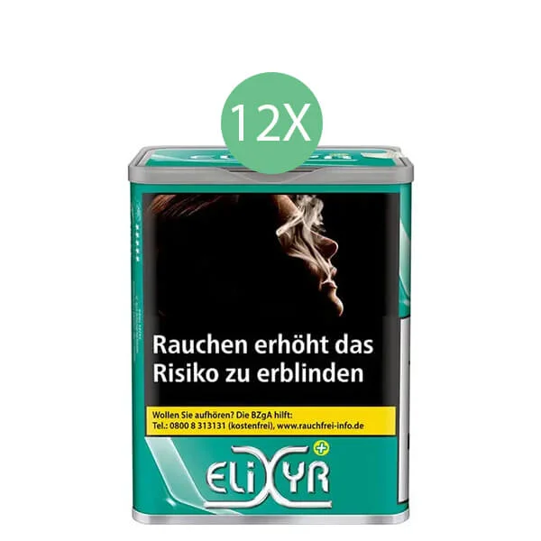 Elixyr Plus Tabak Green 12 x Dose mit wählbarem Zubehör