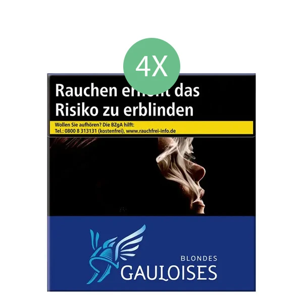 Gauloises Zigaretten Blondes Blau 4XL Stange