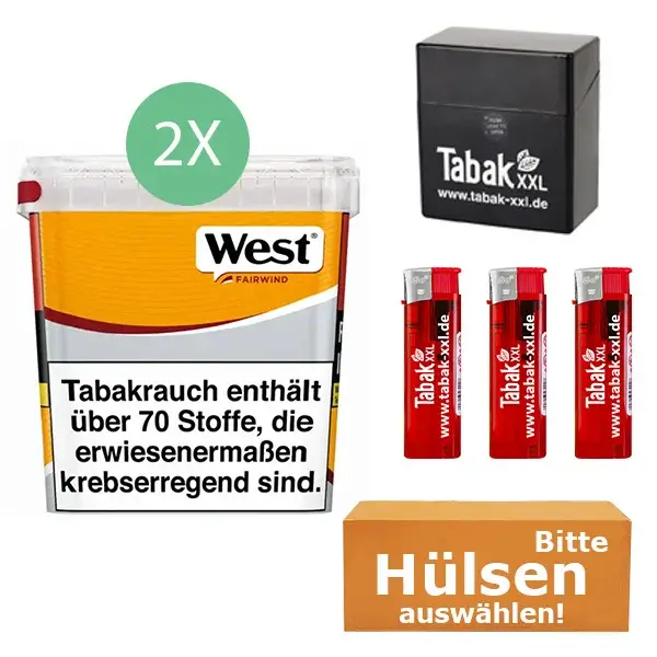 2x_west_yellow_etui 2 x West Yellow Eimer mit Etui