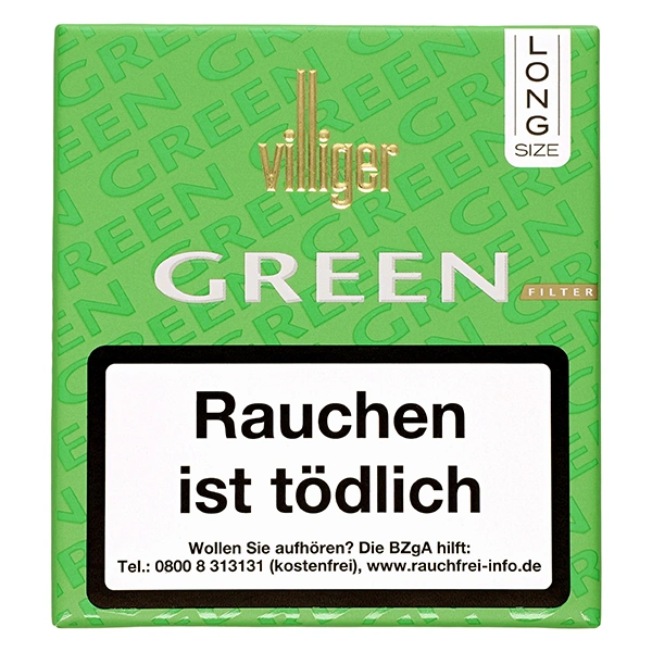 Villiger Zigarillos Long Green M mit Filter Villiger Zigarillos Long Green M mit Filter