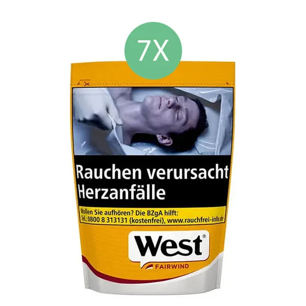 7 x West Yellow Beutel mit Zubehör