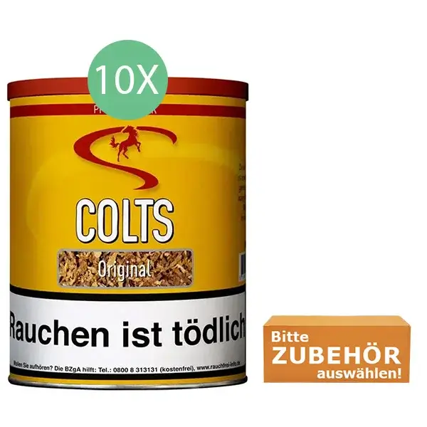 Colts Tabak 10 x Dose mit wählbarem Zubehör