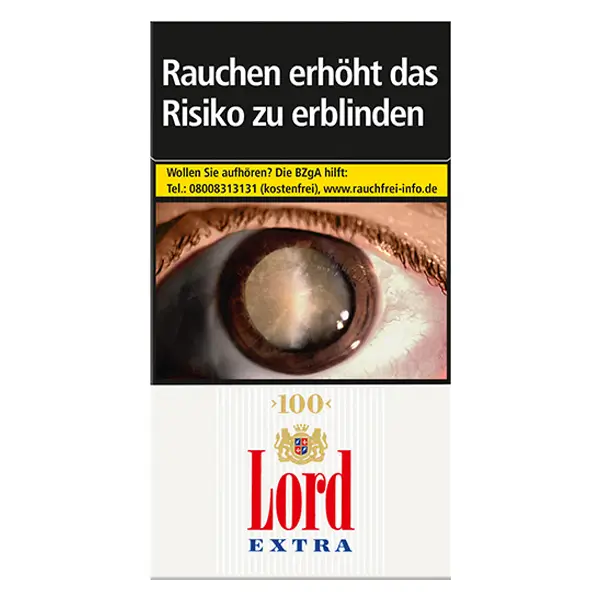 Die Lord Extra 100 Zigaretten im Original Pack.