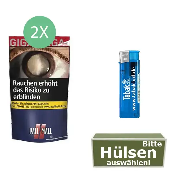 2x_pall_mall_beutel_hulsen 2 x Pall Mall Blau mit Filterhülsen