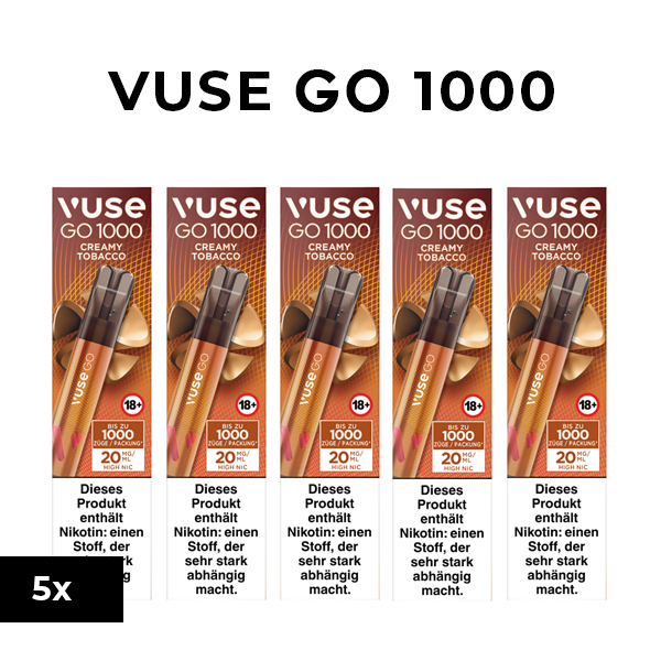 VUSE Go 1000 Creamy Tobacco 5x