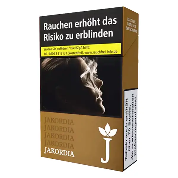 Die Jakordia Gold Long Zigaretten.