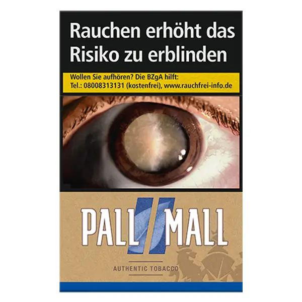Pall Mall Zigaretten Authentic Blue Original Pack Pall Mall Zigaretten Authentic Blue Original Pack