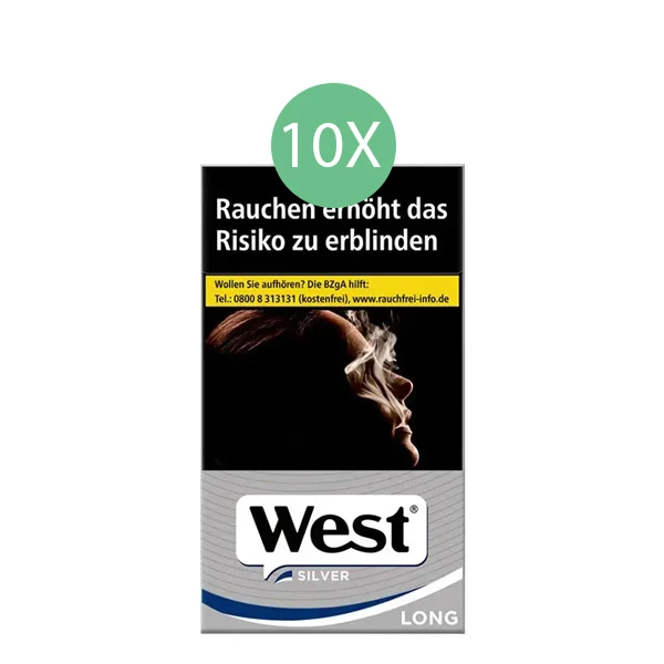 West Zigaretten Silver Long Stange