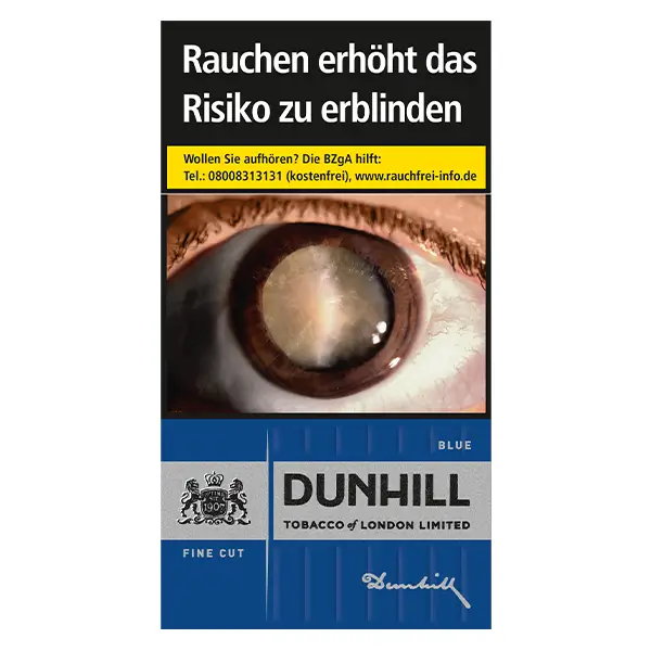 Die Dunhill Fine Cut Zigaretten.