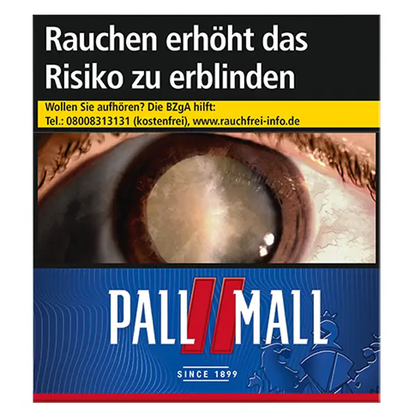 Die Pall Mall red Zigaretten im king Pack.