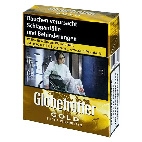 Die Globetrotter Gold Zigaretten im Big Pack.