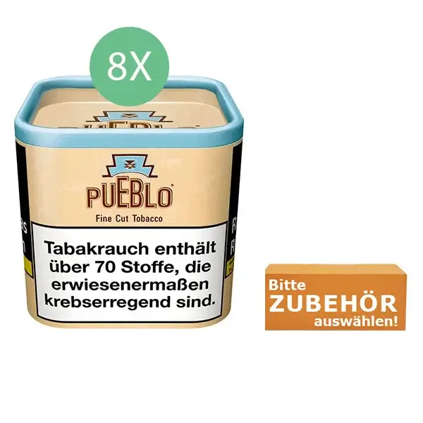 8 x Pueblo Classic Dose mit Zubehör