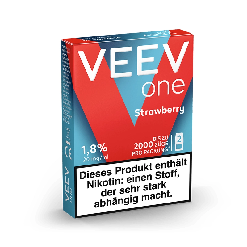 veev one pods strawberry packung seitlich