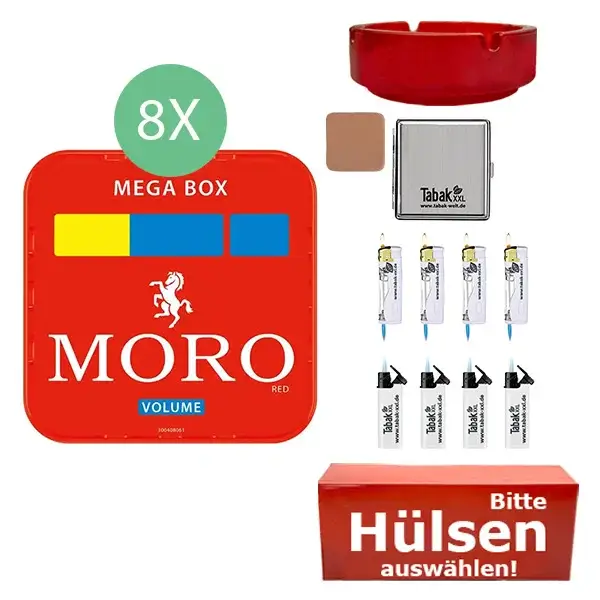 moro-tabak-8-x-mega-box-mit-waehlbaren-filterhuelsen moro-tabak-8-x-mega-box-mit-waehlbaren-filterhuelsen