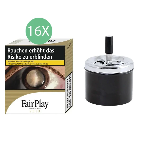 16x-fairplay-zigaretten-gold-xxxl-1x-aschenbecher 16x-fairplay-zigaretten-gold-xxxl-1x-aschenbecher