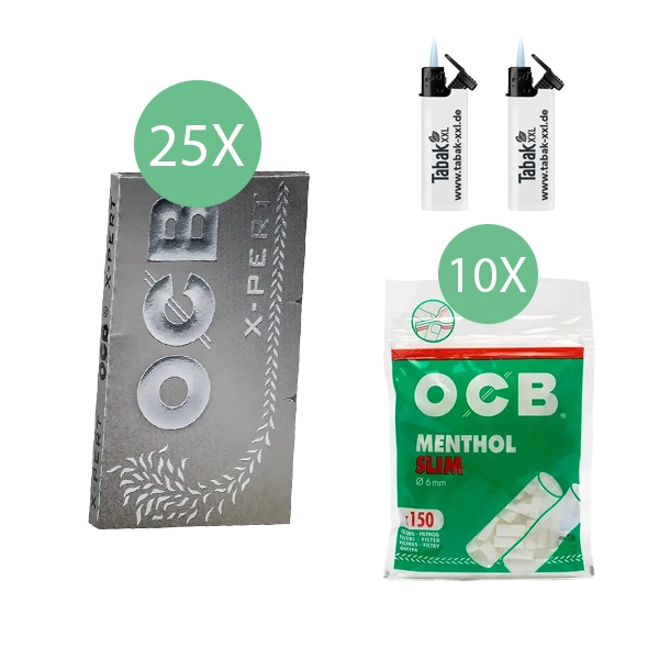 25x-ocb-blaettchen-x-pert-double-100-blatt-+-10x-ocb-menthol-slim-filter-+-2x-sturmfeuerzeuge