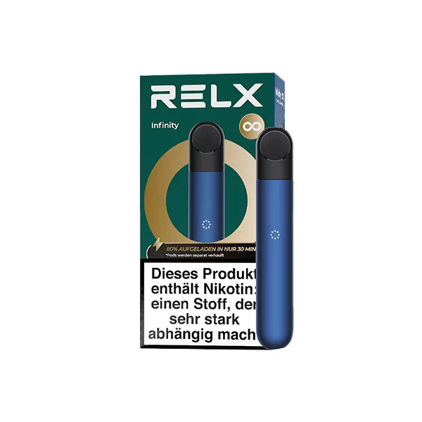 Relx E-Zigarette Infinity Deep Blue 380 mAh Mehrweg Relx E-Zigarette Infinity Deep Blue 380 mAh Mehrweg
