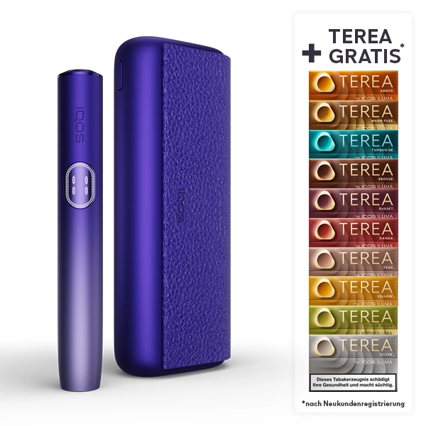 IQOS ILUMA i Prime Electric Purple + bis zu 60 TEREA Sticks nach Registrierung* bei IQOS IQOS ILUMA i Prime Electric Purple + bis zu 60 TEREA Sticks nach Registrierung* bei IQOS