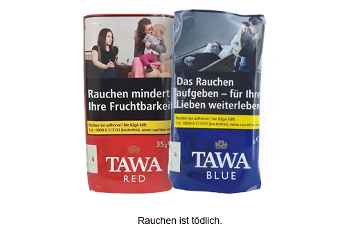 Tawa Tabak Sorten Tawa Tabak Rot und Blau im Ueberblick