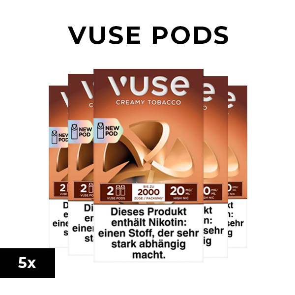 5x VUSE Pods Creamy Tobacco