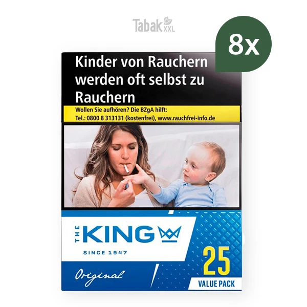king zigaretten blue value pack stange