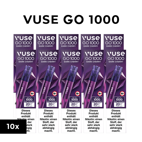 10x vuse go 1000 dark cherry