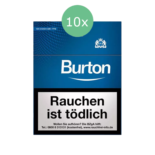 Burton Zigarillos Blue XL Stange mit Naturdeckblatt