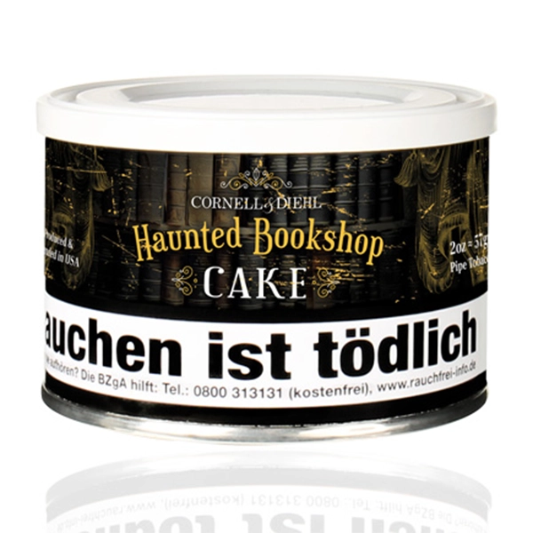 cornell-und diehl pfeifentabak haunted bookshop cake dose