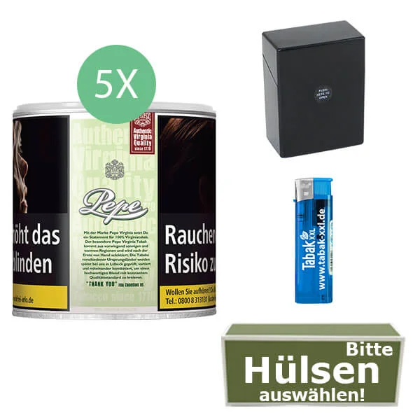 4_pepe_bright_wahlbaren_hulsen_und_etui_dose 5 x Pepe Bright Hülsen und Etui