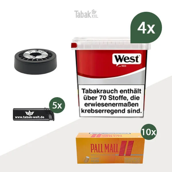 west-volumentabak-4x-giga-box-mit-pall-mall-huelsen