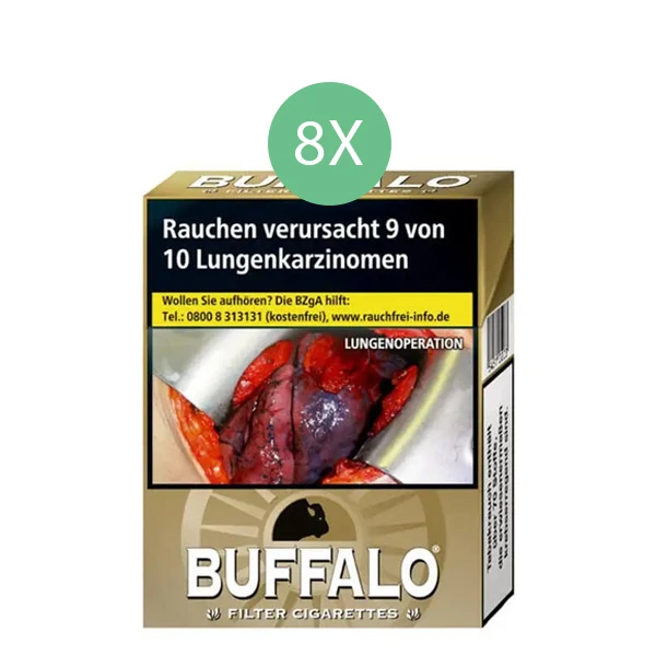 Buffalo Zigaretten Gold Big Pack Stange Buffalo Zigaretten Gold Big Pack Stange