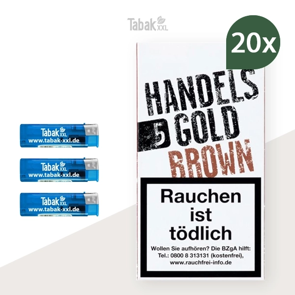 20x-handelsgold-zigarillos-brown-xs-kaffee-+-3x-elektro-feuerzeuge