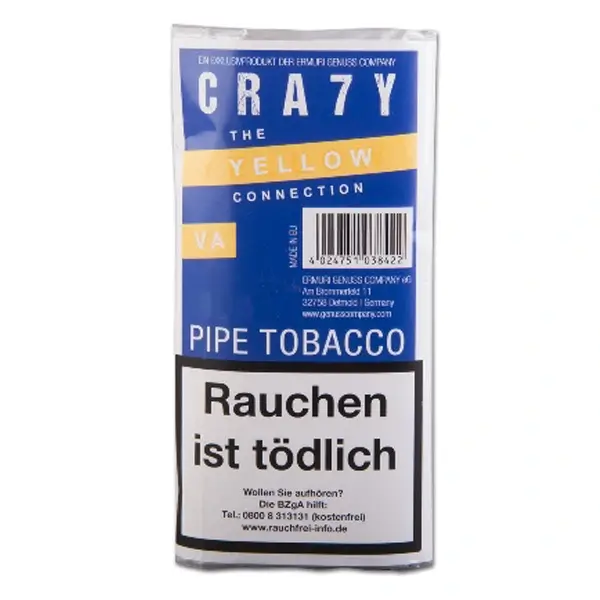 Crazy Yellow / Vanille Pfeifentabak im 50g Pouch