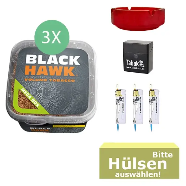 Black Hawk Tabak 3x Eimer mit wählbaren Hülsen Black Hawk Tabak 3x Eimer mit wählbaren Hülsen