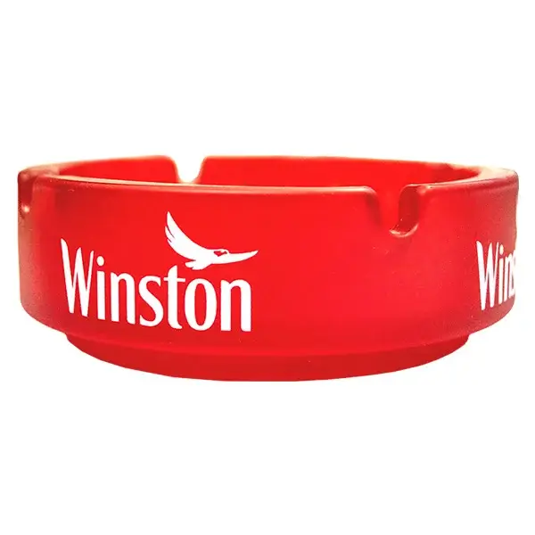 Winston Glasaschenbecher Rot 10,7 × 3,4 cm rund