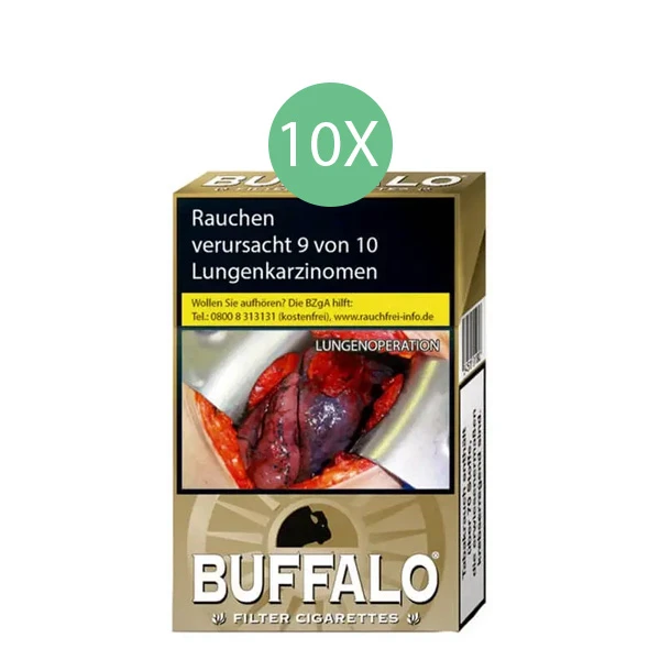 Buffalo Zigaretten Gold Original Pack Stange Buffalo Zigaretten Gold Original Pack Stange