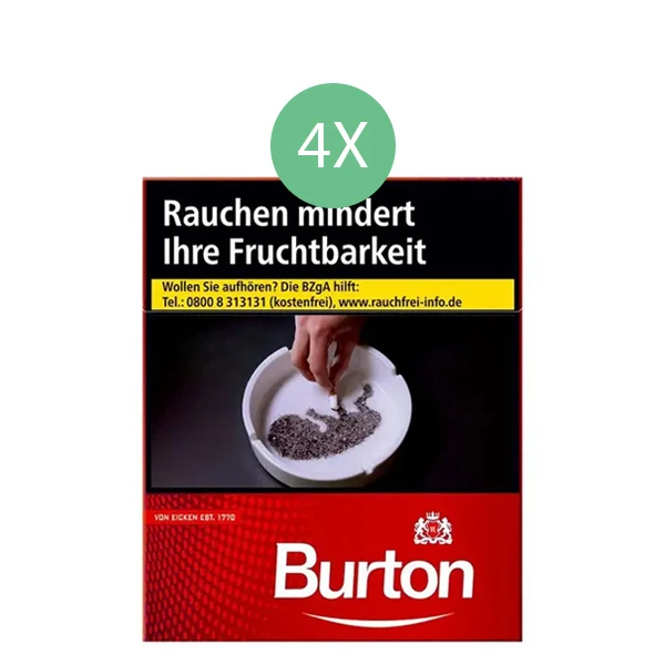 Burton Zigaretten Original Rot XXXL Stange Burton Zigaretten Original Rot XXXL Stange