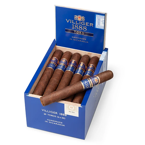 villiger 1888 zigarren nicaragua toro kiste detail villiger 1888 zigarren nicaragua toro kiste detail
