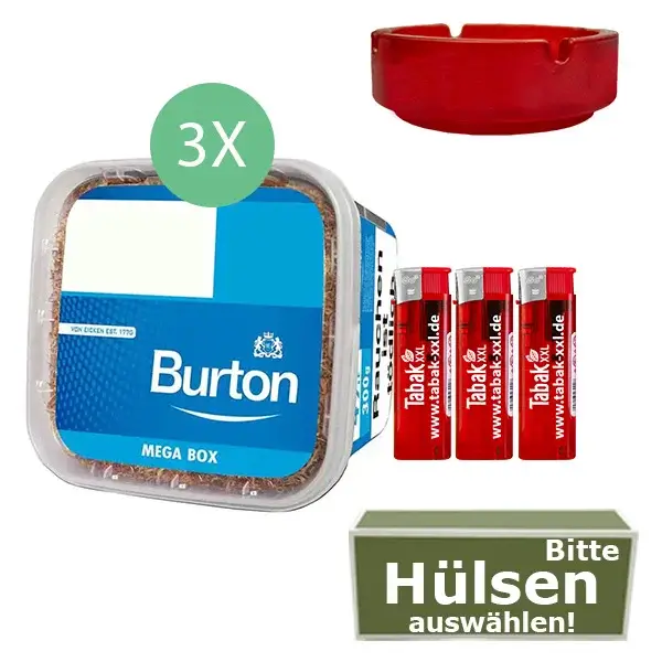 3x_burton_mega_box_blue_mit_hulsen_aschenbecher 3 x Burton Mega Box Blue mit Glasaschenbecher