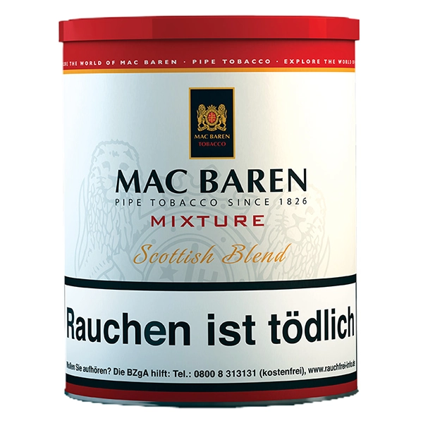 mac baren pfeifentabak mixture pouch scottish box