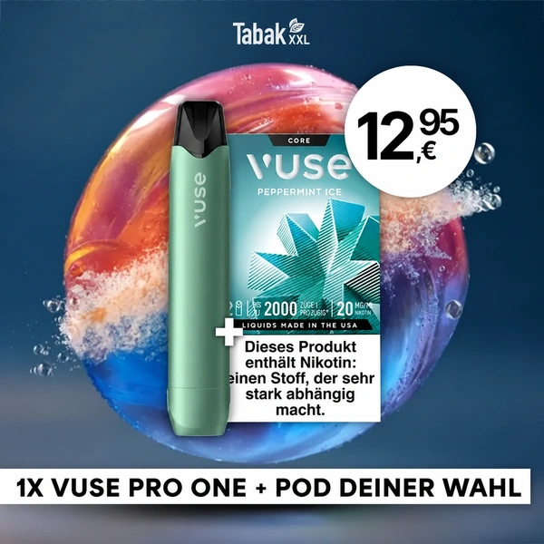 Vuse Pro One Pen Device Aqua + 1x Pod Bundle
