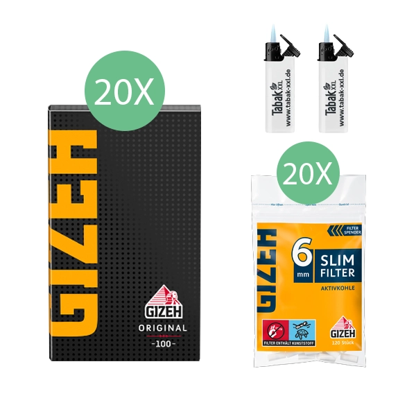 20x-gizeh-blaettchen-black-original-100-blatt-+-20x-gizeh-slim-filter-aktivkohle-+-2x-sturmfeuerzeuge 20x-gizeh-blaettchen-black-original-100-blatt-+-20x-gizeh-slim-filter-aktivkohle-+-2x-sturmfeuerzeuge